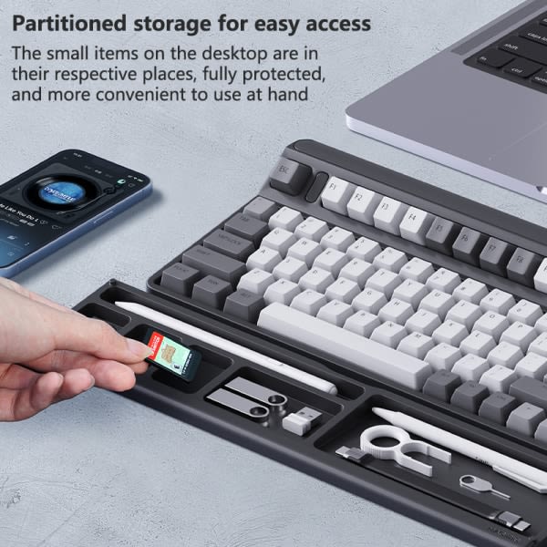 Hagibis tangentbord handledsstöd dyna ergonomisk mjukt memory foam stöd svart OneSize Black OneSize