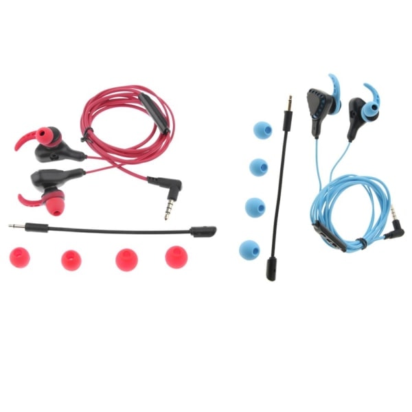 Hörlurar headset headset med mikrofon för Pubg mobil PS4 Xbox röd