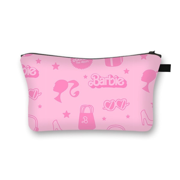 Barbie kosmetikkveske for jenter Transparent sminkepung for kvinner P E