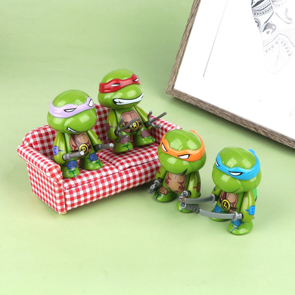 4. Teenage Mutant Turtle Anime Figur Desktop Model Dollhous