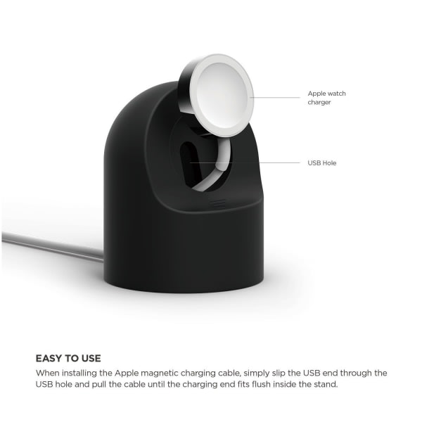 Apple Watch-stativ til Apple Watch-opladningsbase / 1 stk. / sort