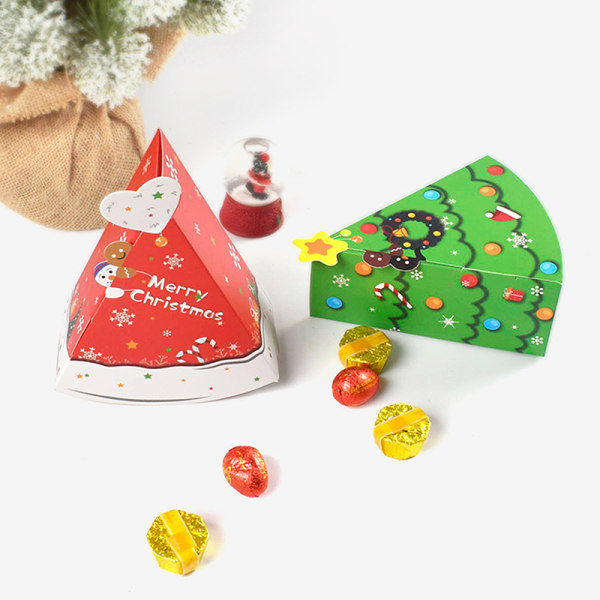 6 stk. kageform julegodter gaveæsker Cookie Snack Bagning 6 rød 6 stk. 6red 6Pcs