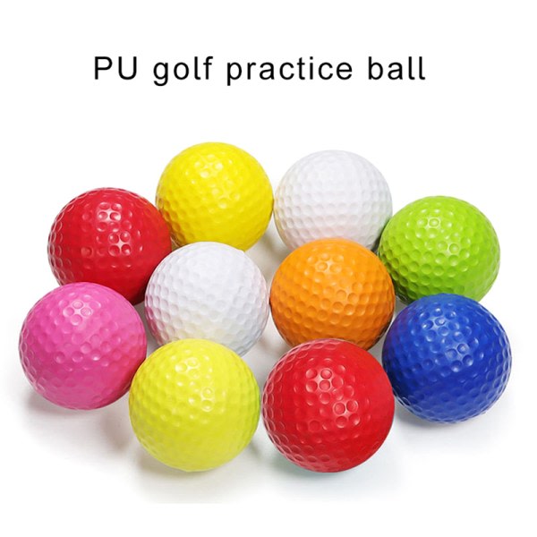 5 st PU-skumsvamp mjuka golfbollar for inomhusgolfträning
