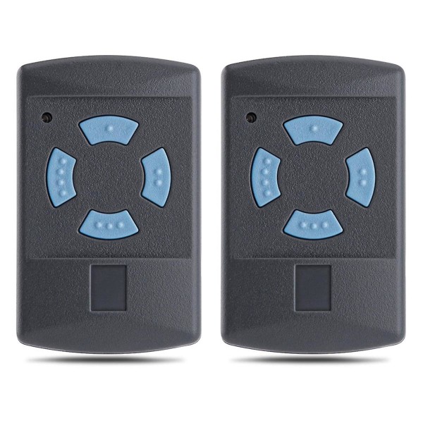2-pack fjärrkontroller för garageportöppnare för HSM4-868 HSE2-868 HS4-868 HSM2-868 868MHz grindöppnare Fob gray