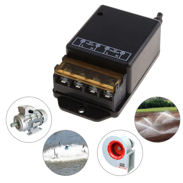 433Mhz Universal Trådløs Fjernbetjening Switch AC 220V 2CH Relæ Modtager Modul Fjernbetjeninger Lær Kodmodtager
