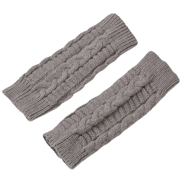 Nye halvfingerhansker Kvinne Høst og Vinter Värme Fingerle Khaki stil 2 Khaki style 2
