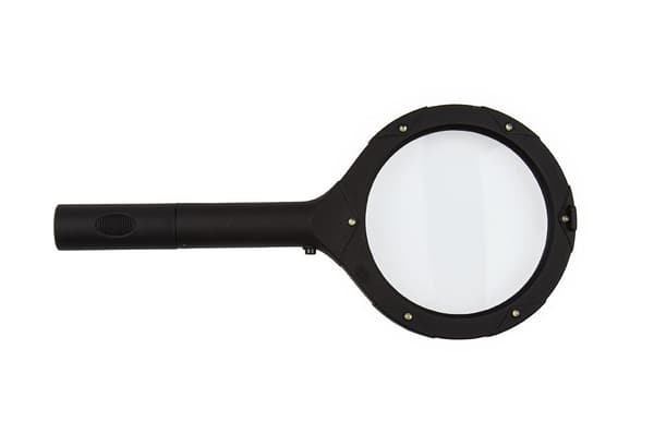 Suurennuslasi LED-valolla Black Svart