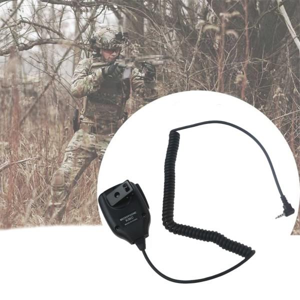 3,5 mm handmikrofon original Baofeng mikrofontillbehör för walkie-talkie BAOFEN UV3R T1