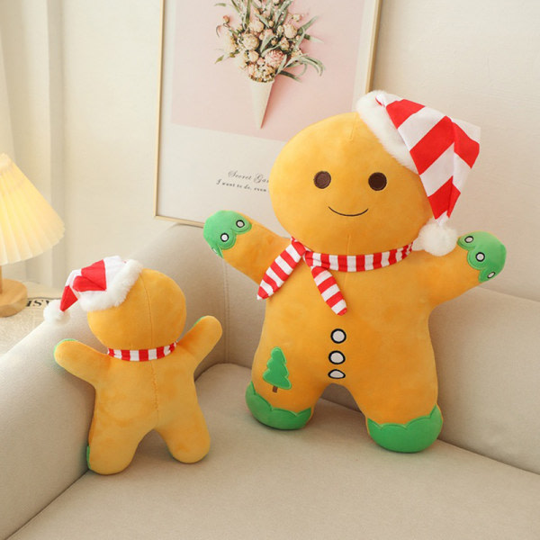 30 cm jul pepparkakor man kudde mjuk plysch docka soffa kudde A one size A one size