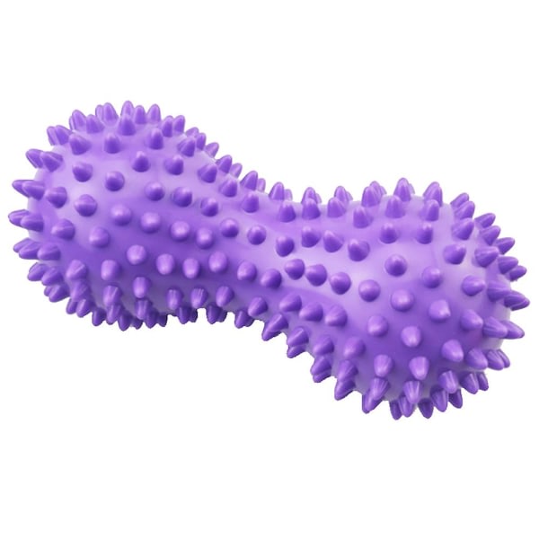 Yogamassasje ball, Spiky Yoga Peanut Massasje ball Fascia ball for utendørs og innendørs finhetsøvelse