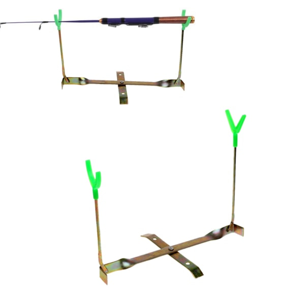 Utomhus is fiskespö Dual-Holder Rack 360 Rotation Y Form