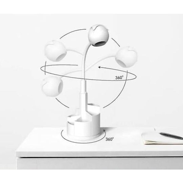 Mini Kreativ Multifunktionel Genopladelig Lille Skrivebordslampe Læselampe Soveværelsesdekoration Sengelampe Gul