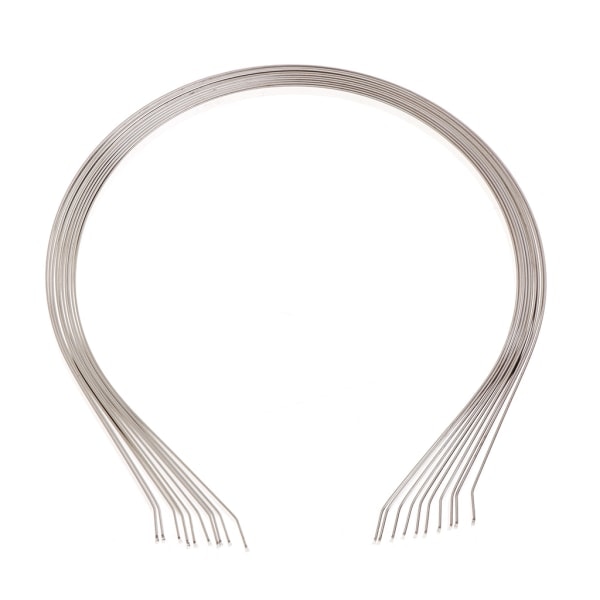 10 st Silverlegering Pannband Base 5mm Blanks Inställning för Diy Bride Huvudbonader
