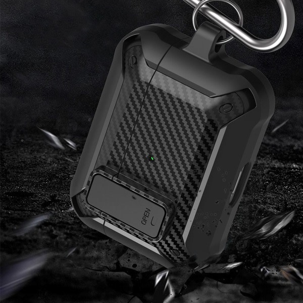 För Air pods Pro 2 Cover Trådløst hörlursfodral CASE Svart Black