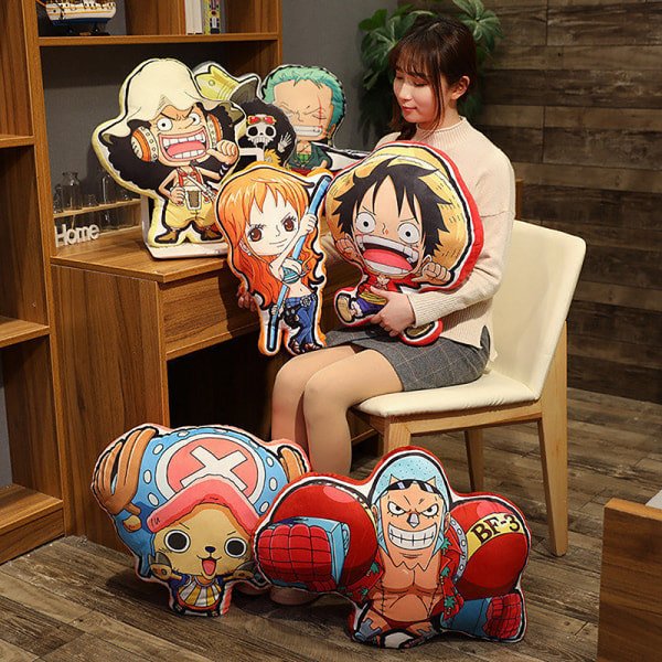 One Piece Kawaii Kudde Docka Luffy Zoro Sanji för Usopp Anime S C one size C one size