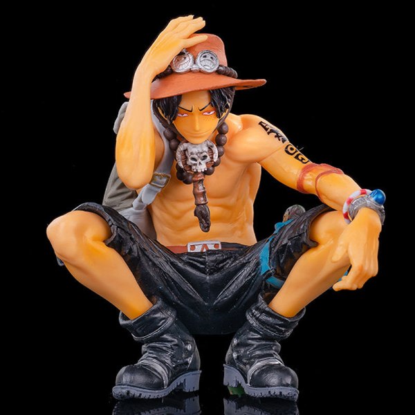 1. Anime One Piece Ace Djævelfrugt Evne Kamp Actionfigur