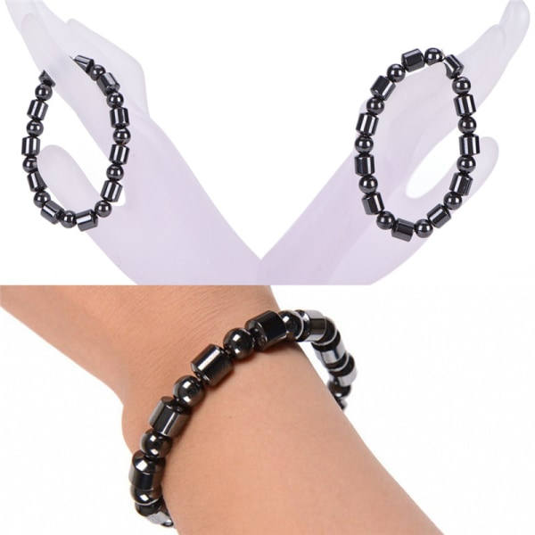 Nyt Biomagnetism Sundhedspleje Armbånd Vægttab Armbånd Til Sort Justerbar Black Adjustable