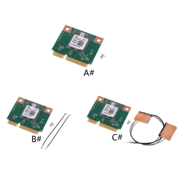 QCA6174A 2.4G/5Ghz 867M 802.11AC WiFi 5 Nätverkskort Mini PCIe Bluetooth-kompatibel 4.2 Stöd för bärbar dator Windows 10/11 null - C