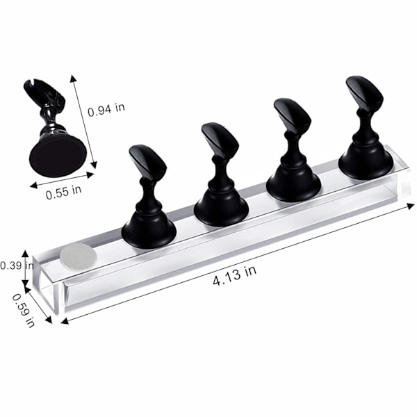 10 st nagelställ för press-on, falska akrylnaglar, nageldisplay