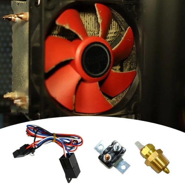 Elektrisk Bilkølerventilator Kabel Bil Radiator Termostatisk Sensor Switch med Temperaturstyring til Motorkøling