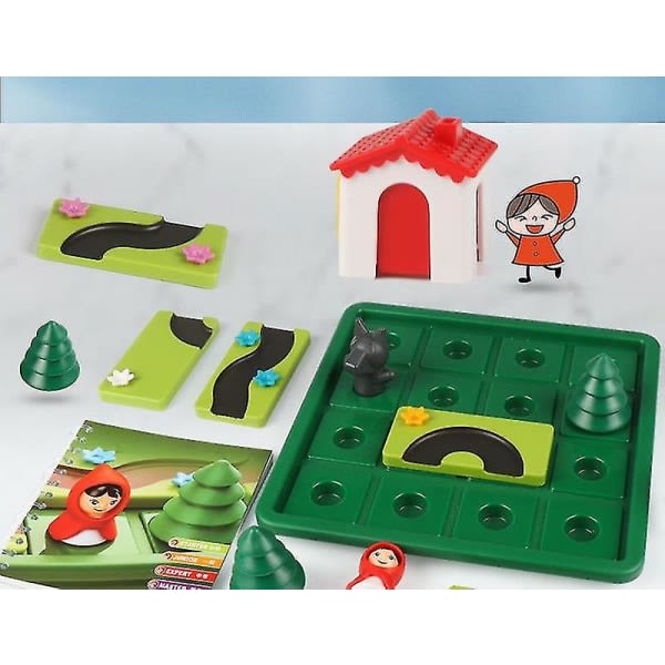 Red Riding Hood Smart Hide&Seek Board Game with Solution Skill Building Puzzle Logic Game null none