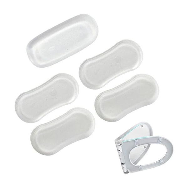 Universelt Toiletsæde Bumper Kit - 10 Dele, Soft Close Erstatning til WC Sæde