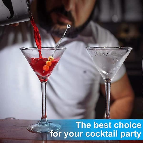 Cocktailpinner, rustfritt stål, 15-pakning