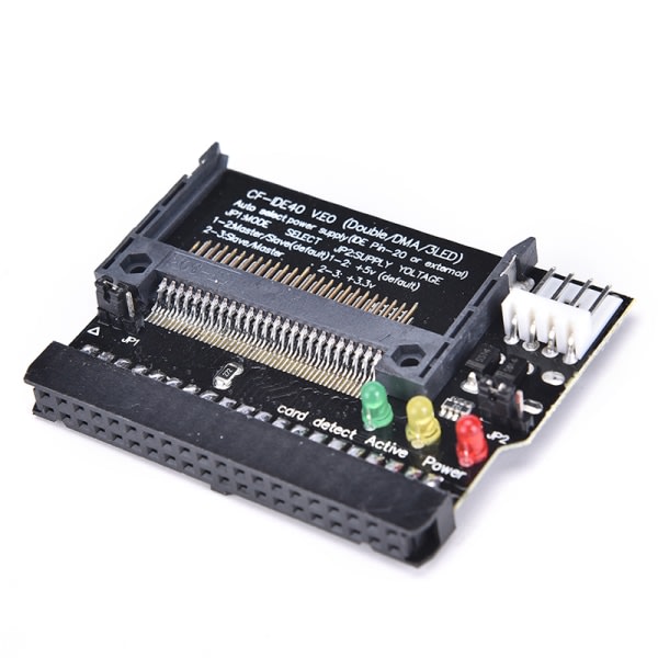 Compact Flash CF til 3,5 hona 40-stifter IDE-startbar adapter Konv Black onesize Black onesize