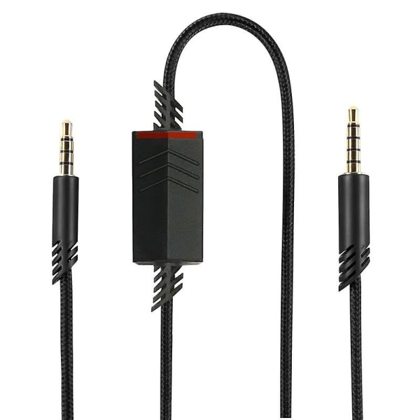 Ersättningshörlurskabel för A40-headset, ljudkabel för /a40-spelheadset, för Black Black