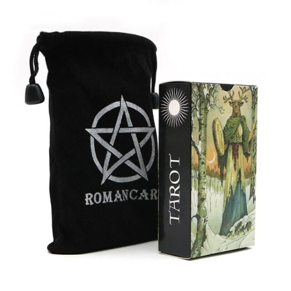 Naturlig Tarot, Høj kvalitet papir, hologram, mysterium, vilde dyr, spådom, skæbne, kortspil