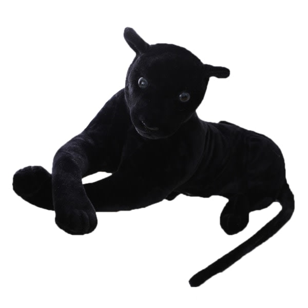 Plush Sort Svart Leopard Accompany Animal Plush Bursdagsgaver Miljøvennlig Giant Panther Plush For Dukke Nice 30CM