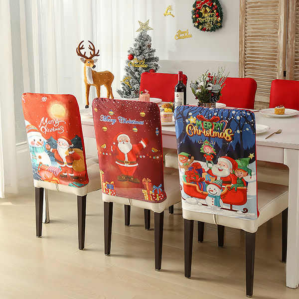 Joulu Xmas Bankett Stol cover Santa Party Matsal Seat A14 one size A14 one size