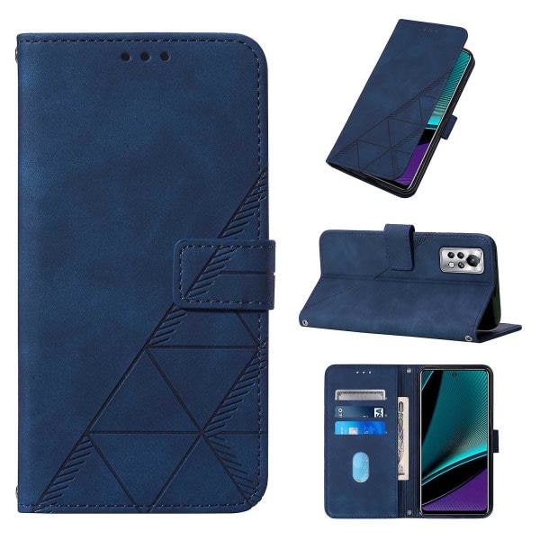 Kompatibel med Infinix Note 11 Pro Case, Lanyard Crossbody Halsrem Phone case Magnetisk cover Blå A
