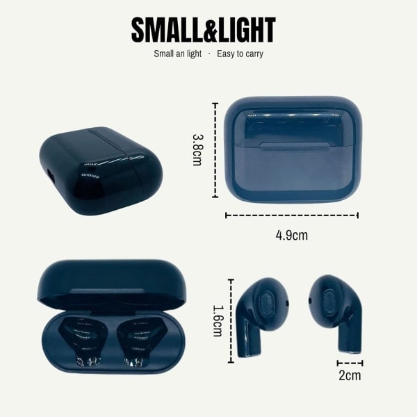 bluetooth-hodetelefoner svart, mini-hodetelefoner