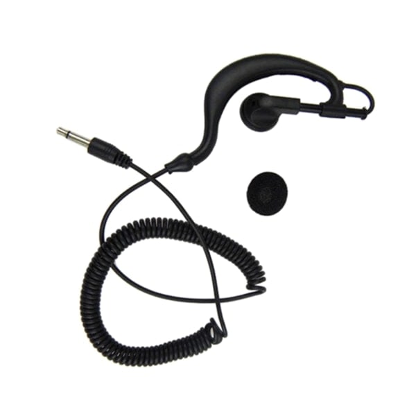 G-Shape Mjuk Öronkrok Hörlursheadset 3,5 mm Kontakt - Öronkrok Endast Lyssna Ham-Radio Hörlursheadset för 2-vägsradio