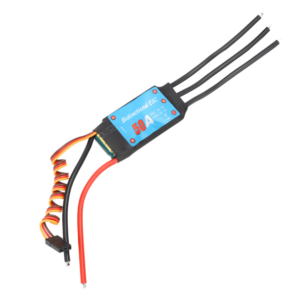 Toveis Brushless ESC Elektronisk Hastighetskontroll for RC Båt Skip Undervannspropeller (50A) 50A