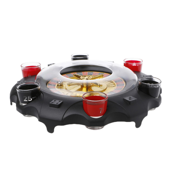 Elektrisk Roulette Spil til Voksne Casino Stil 6 Shots Glas Gave