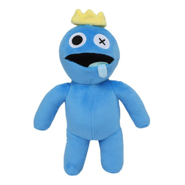 Roblox Rainbow Friends plysjleketøy tegneseriefigur fylt dukke gave Yz blå