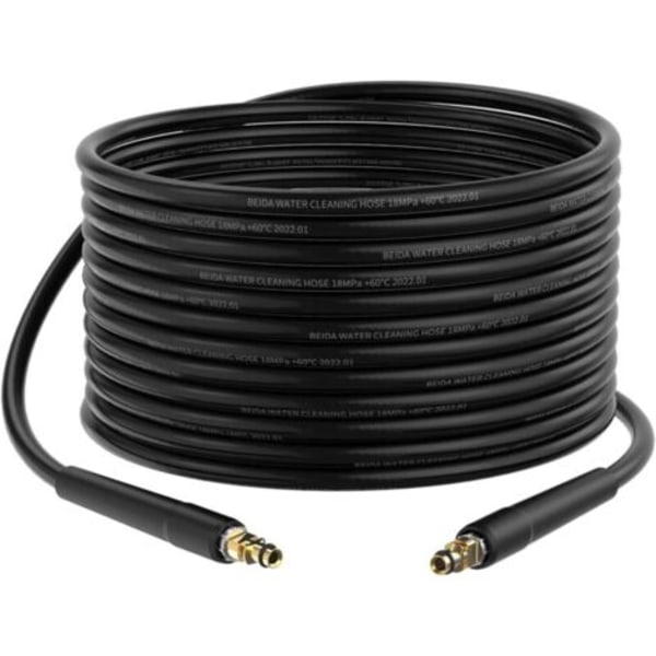 Fleksibel 15m højtryksslange til Karcher K2 K3 K4 K5 K6 K7 Quick Connect