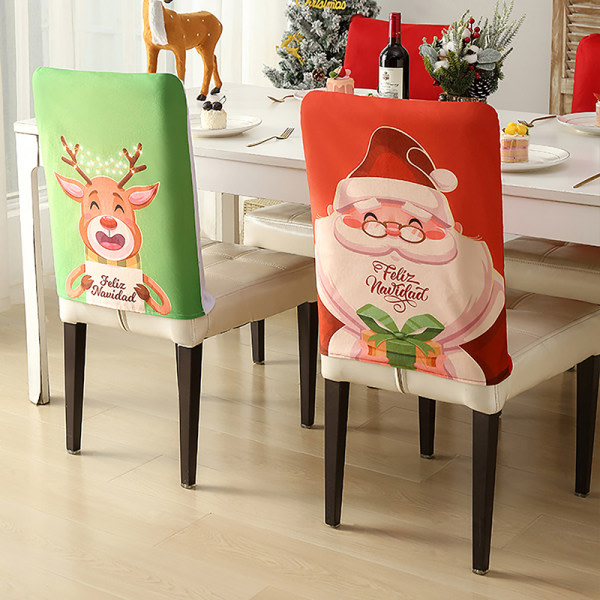 Joulu Xmas Bankett Stol cover Santa Party Matsal Seat A11 one size A11 one size