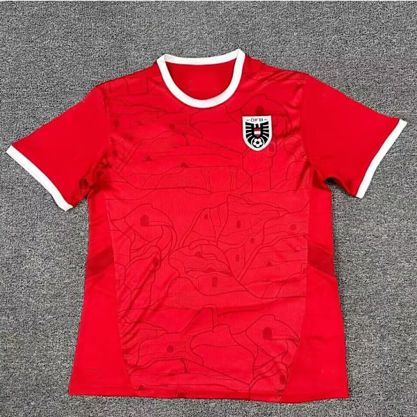 Euro 2024 Jalkapallopaita - Italia, Englanti, Espanja, Brasilia, Itävalta - Punaiset Peliasut Austria red L