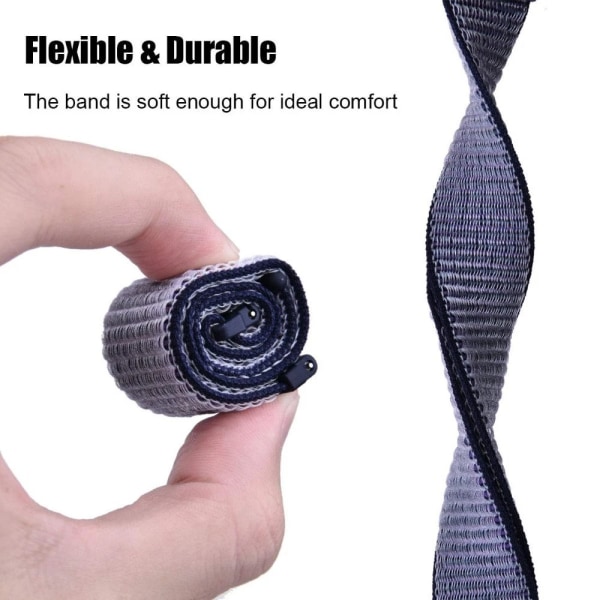 18MM Sport Nylon Loop Band för Xiaomi Mi Smart Watch Armband Dam Armband För Garmin Vivoactive 4S/Venu 2s Correa Armband Svart Black 18MM