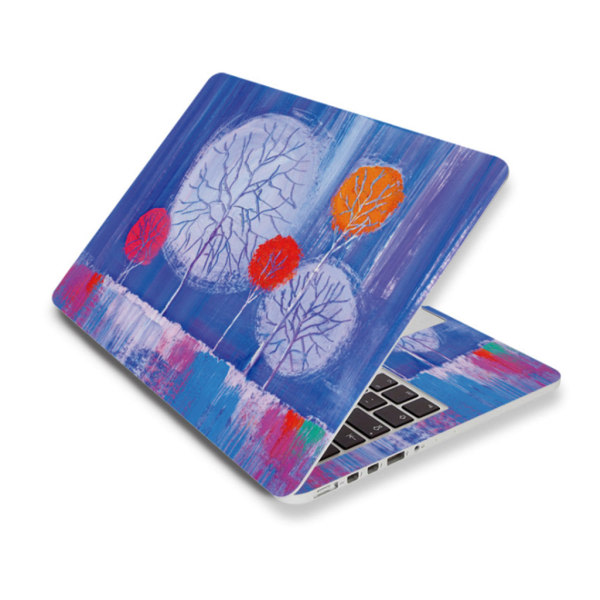 Laptopdekal Notebook Skin Cover Sommar Style Dekal Art Decal Passar 15'' Universal Laptops Vattentät Film Protector Akvarell