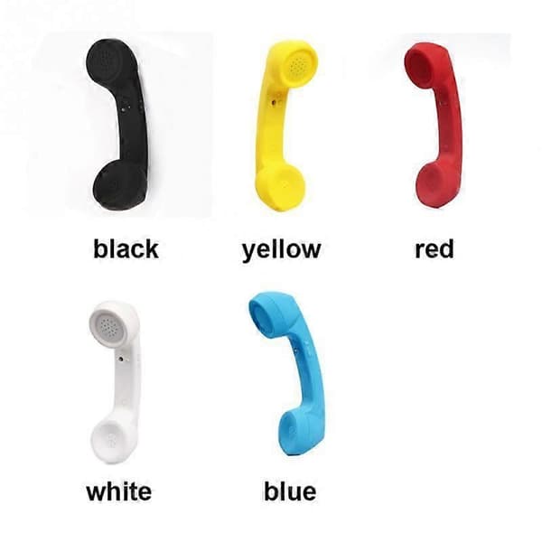 Wireless Bluetooth-compatible Retro Receiver Anti-radiation Telephone Handset External Microphone red red