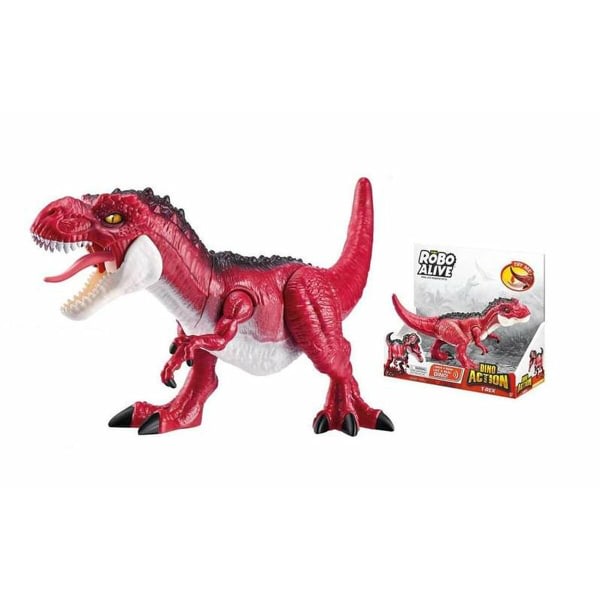 Dinosaurus Zuru Robo Alive: Dino Action T-Rex Punainen Nivelletty hahmo