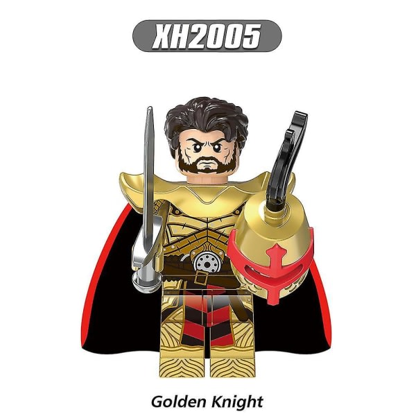 8 st/ set Medeltida riddare Actionfigurer Byggstenar Strid Präst Patron Riddare Montering Minifigurer Samlarleksaker Barn Fans Present (xq)