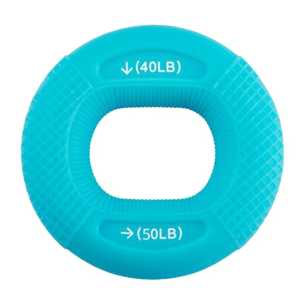 Silikonikahva Voimaharjoitteluväline Kannettava Kädenvahvistin Grip Ring Käsiharjoittelu Fitness Miehille Naisille Sininen 40-50 lbs