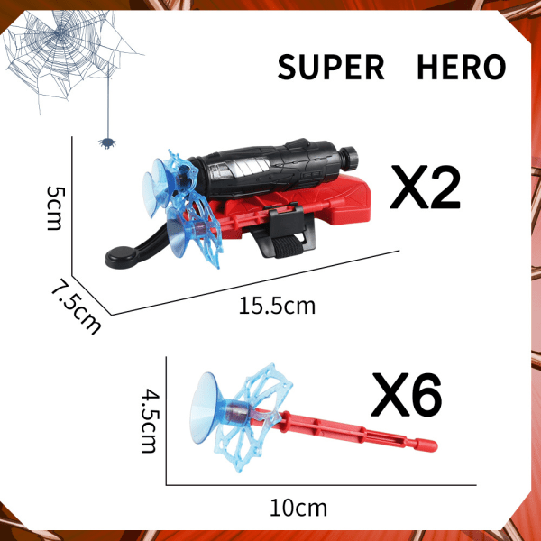 Barn Spider-Man Handske Net Shooter Dart Blaster Launcher Legetøj Spider-Man gave