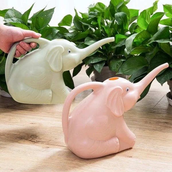 Söt plast elefantformad vattenkanna kan växt utomhus bevattning hemtillbehör trädgårdsartiklar utrustning trädgårdsartiklar Green