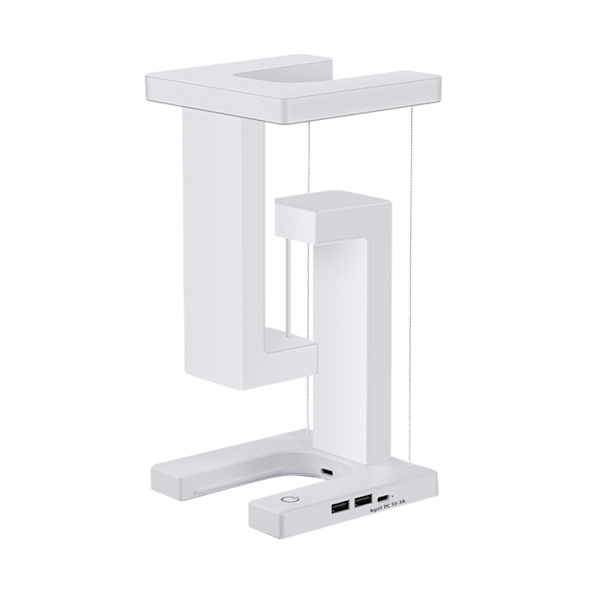 Kreativ mobiltelefon trådlös laddning svävande bordslampa hem atmosfäriska prydnader present nattlampa basic White